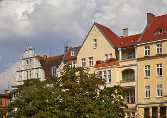 Masztalarska street in Poznan. Poland