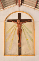 Jesus Christ crucified (an ancient wooden sculpture)