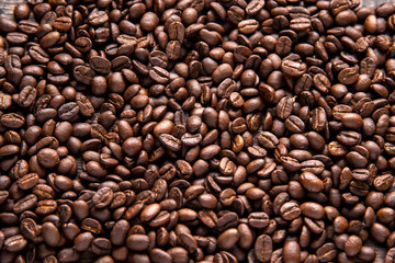 Coffee bean background , roasted coffee beans, can be used as background