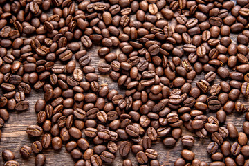 Coffee bean background , roasted coffee beans, can be used as background