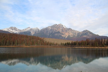 October Reflections On Pyramid Lake, Jasper National Park, Alberta