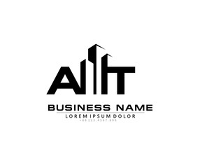 A T AT Initial building logo concept