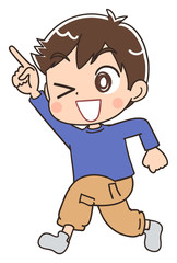 キッズ 子ども かわいい マンガ 素材