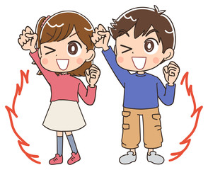 キッズ 子ども かわいい マンガ 素材