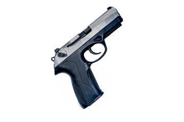 gun on white background, Pistol isolated on white background