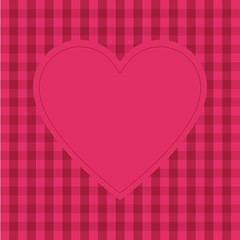 Pink background with empty heart shape for text, greeting card for Valentine's day, wedding, mother's day, copy space