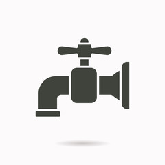Faucet icon. Vector illustration for graphic and web design.