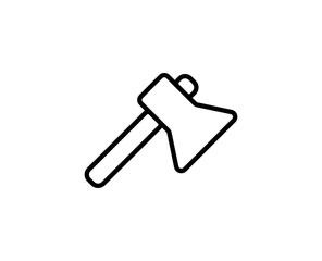 Axe line icon