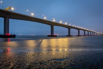 Benicia-Martinez Bridge at Dusk