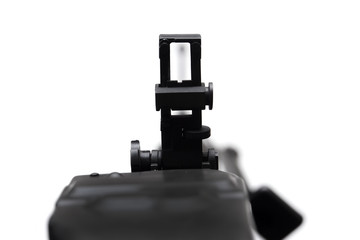 Gun front line of sight selective focus