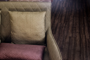 backrest pillow in living room