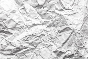 Crumpled white paper as abstract background