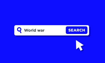 World War written on a browser search bar