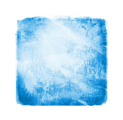 Watercolor sqaure on white background