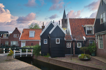 Fototapeta na wymiar Traditional houses in Holland