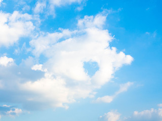 Blue Sky background with clouds color White