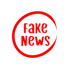 a logo design about Fake News, Fake news logo,