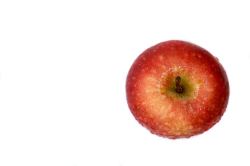 red Apple on a white background