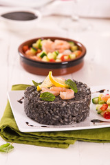Squid ink risotto.