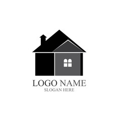 HOUSE LOGO VECTOR TEMPLATE ILLUSTRATION