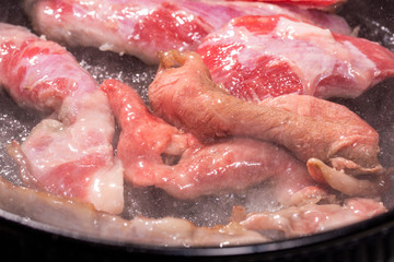 牛肉の鉄板焼き
