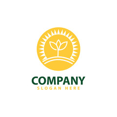 eco green logo template design vector icon illustration