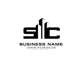 S C SC Initial building logo concept