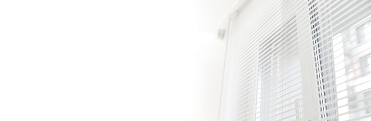 Window jalousie at modern apartment