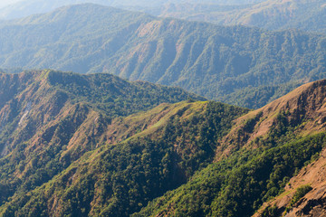 Complex mountain range at mulayit taung, myanmar