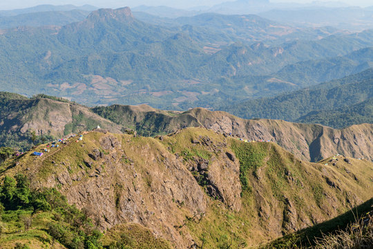 Complex mountain range at mulayit taung, myanmar