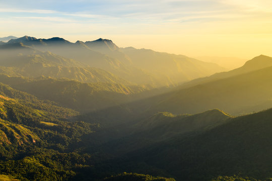 Complex mountain range at mulayit taung, myanmar