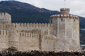 Mamure castle walls and bastions