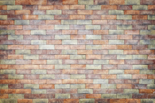 colorful brick wall texture background