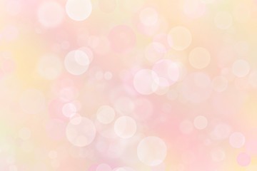 Abstract blurred soft focus bokeh of bright on pastel background.
