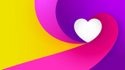 Colorful heart element background