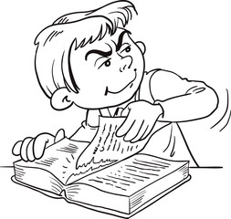 Bad Child Behavior Vector Illustration