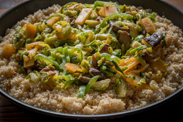 Moroccan couscous with vegetables