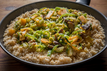 Moroccan couscous with vegetables