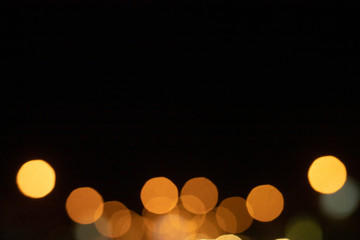 Blur image of city lights in the night.