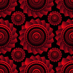 seamless pattern with flowers