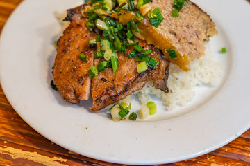 Vietnamese cuisine- grilled pork chop broken rice, Com Tam