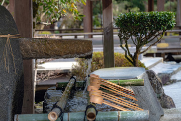 京都 上賀茂神社 手水舎