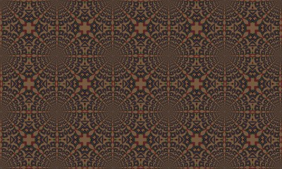 seamless background with pattern brown flower