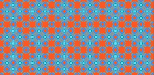 seamless pattern with circles flower