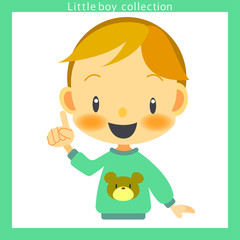 男の子　指差し