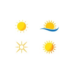 sun illustration  logo vector