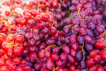 bunch of red grapes