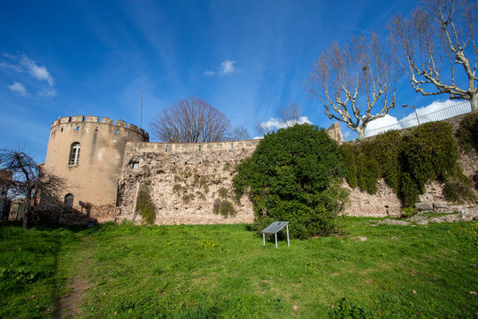 The "Porte des Gaules" in the ancient roman town of Frejus in the south of France