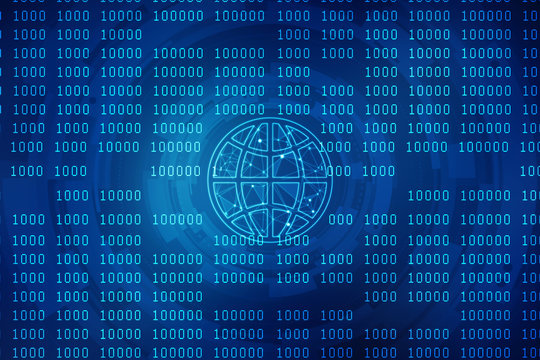  2d illustration technology background