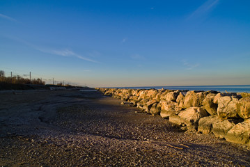 La spiaggia in inverno